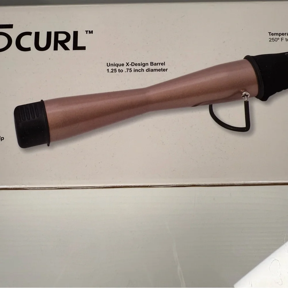 Turbo Power TurboCurl Hair Curling Styling Wand X Barrel 1.25” Temp Control